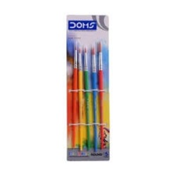 DOMS Colourmate Round Brushes - Set of Size - 0 1 2 4 6